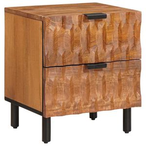 vidaXL Cabinet de chevet Marron 40 x 33 x 46 cm Bois de mangue massif