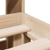 vidaXL Lit biblioth&egrave;que sans matelas 135x190 cm bois de pin massif