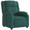 vidaXL Fauteuil inclinable &eacute;lectrique Vert fonc&eacute; Tissu