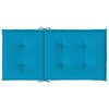 vidaXL Coussins de chaise de jardin &agrave; dossier bas lot de 2 bleu