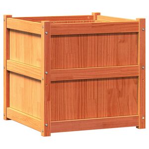 vidaXL Jardini&egrave;re cire marron 60x60x60 cm bois de pin massif