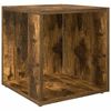 vidaXL Table d'appoint Ch&ecirc;ne fum&eacute; 33x33x34,5 cm Bois d'ing&eacute;nierie