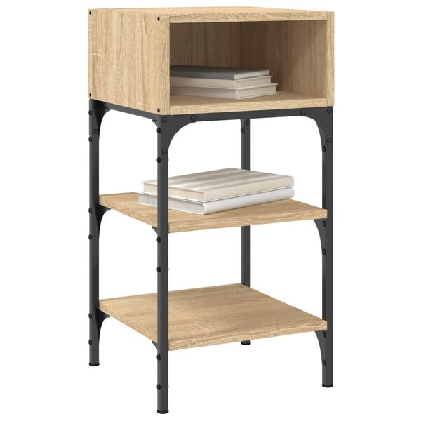 vidaXL Table de chevet chêne sonoma 35x34,5x70 cm bois d'ingénierie