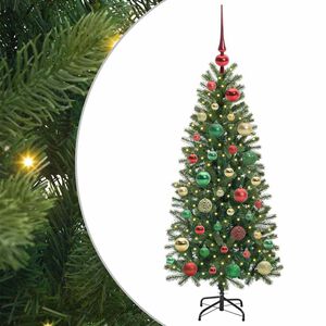 vidaXL Sapin de No&euml;l artificiel avec 150 LED Vert 120 cm PE et PVC