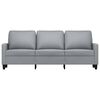 vidaXL Canap&eacute; &agrave; 3 places Gris clair 180 cm Tissu