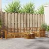 vidaXL Ensemble de canap&eacute; d'angle 7 pcs Naturel Bois d'Acacia Massif