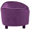 vidaXL Canap&eacute; pour chien Bordeaux 69x49x40 cm Peluche