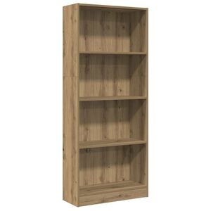 vidaXL Biblioth&egrave;que ch&ecirc;ne artisanal 60x24x143 cm bois d'ing&eacute;nierie