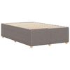 vidaXL Cadre de lit sans matelas taupe 120x200 cm tissu