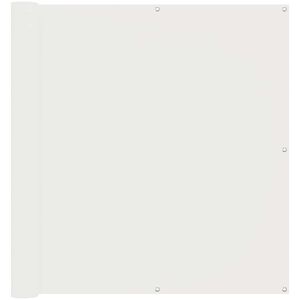 vidaXL &Eacute;cran de balcon Blanc 110 x 600 cm Tissu Oxford