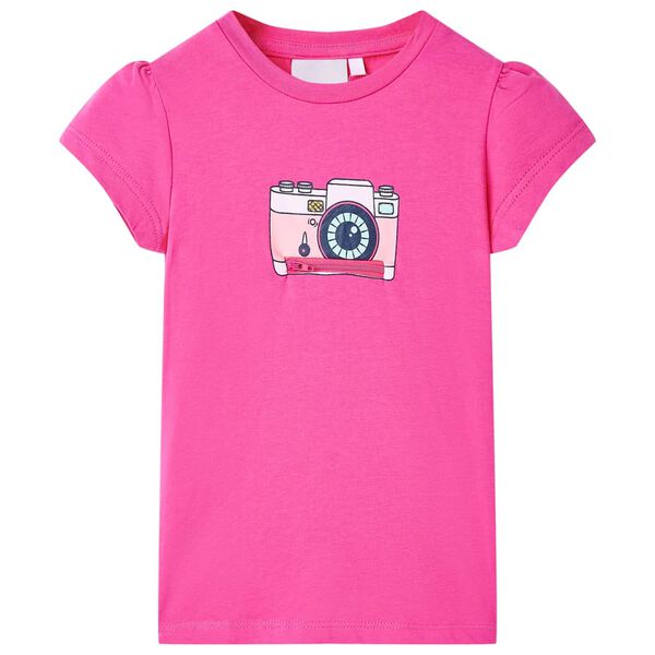 T-shirt pour enfants rose fonc&eacute; 104