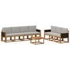 vidaXL Ensemble de canap&eacute;s d'ext&eacute;rieur 7 pcs Naturel et gris clair