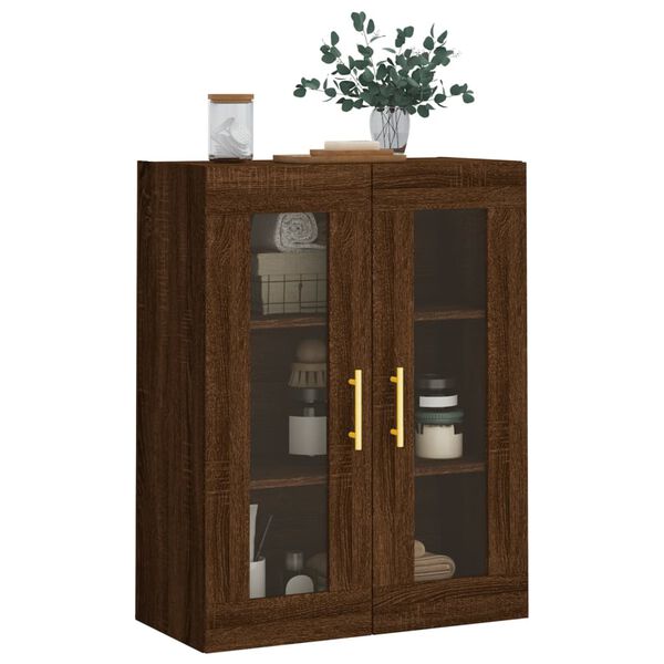 vidaXL Armoire murale chêne marron 69,5x34x90 cm