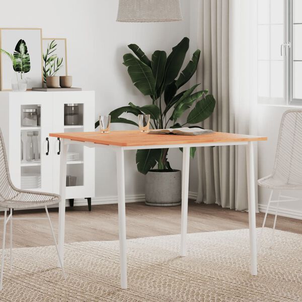 vidaXL Dessus de table 80x80x1,5 cm carr&eacute; bois massif de h&ecirc;tre