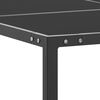 vidaXL Table de jardin Anthracite 130x130x72 cm Acier et verre
