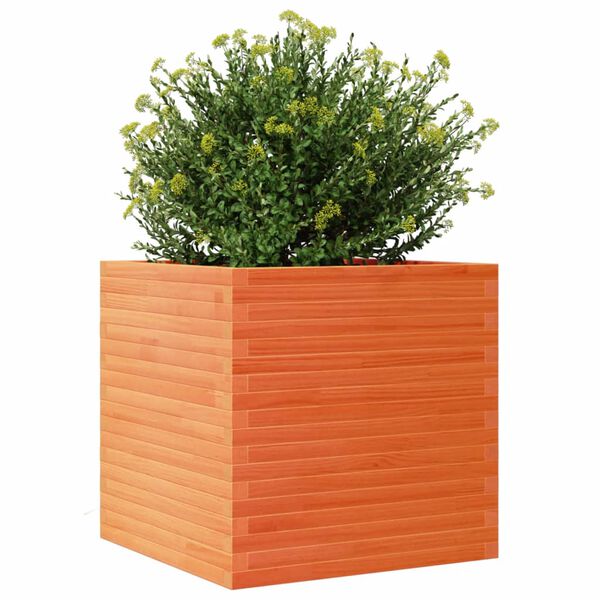 vidaXL Jardini&egrave;re cire marron 70x70x68,5 cm bois de pin massif