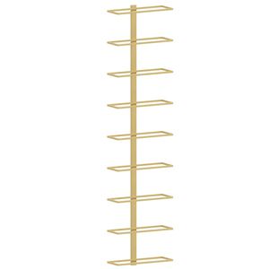 vidaXL Casier &agrave; vin mural pour 9 bouteilles Dor&eacute; Fer