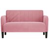 vidaXL Canap&eacute; causeuse rose 109 cm velours
