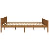 vidaXL Cadre de lit sans matelas pin massif marron miel 140x200 cm