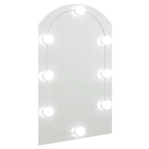 vidaXL Miroir avec &eacute;clairage LED 60x40 cm Verre Arche
