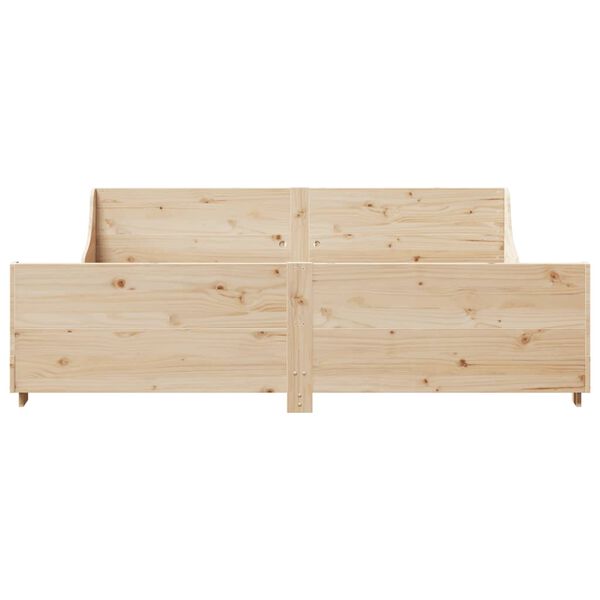 vidaXL Cadre de lit sans matelas 180x200 cm bois massif de pin