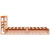 vidaXL Cadre de lit sans matelas cire marron 90x200 cm bois pin massif