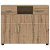 vidaXL Cabinet en Bois avec tiroir Ch&ecirc;ne artisanal 88,5 x 30,5 x 73 cm