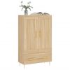 vidaXL Buffet haut ch&ecirc;ne sonoma 69,5x31x115 cm bois d'ing&eacute;nierie