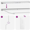 vidaXL Auvent r&eacute;tractable &eacute;lectrique Anthracite 2,5 x 2 m