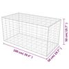 vidaXL Panier de gabion Acier galvanis&eacute; 100x50x50 cm