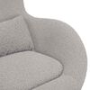 vidaXL Fauteuil &oelig;uf Gris clair 63 x 73 x 90 cm tissu