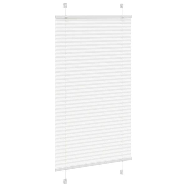 vidaXL Store plissé blanc 75x100 cm largeur du tissu 74,4 cm polyester