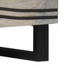 vidaXL Table basse Beige et Noir 80 x 50 x 40 cm Bois d'acacia massif
