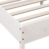 vidaXL Cadre de lit sans matelas blanc 140x190 cm bois de pin massif