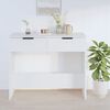 vidaXL Table console Blanc 90x36x75 cm Bois d'ingénierie