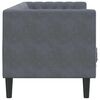 vidaXL Canap&eacute; Gris fonc&eacute; 194 x 74,5 x 70,5 cm Velours