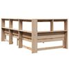 vidaXL Lit biblioth&egrave;que sans matelas 75x190 cm bois de pin massif