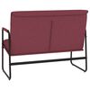 vidaXL Banc Rouge bordeaux 100x64x80 cm Tissu
