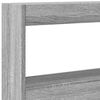 vidaXL Armoire t&ecirc;te de lit avec LED sonoma gris 200x17x102 cm
