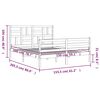 vidaXL Cadre de lit sans matelas bois massif