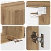 vidaXL Ensemble meuble TV 4 pcs Ch&ecirc;ne artisanal Bois d'ing&eacute;nierie