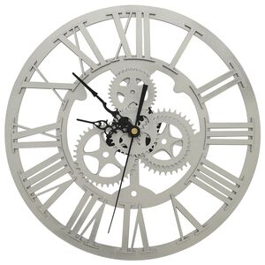 vidaXL Horloge murale Argent&eacute; 30 cm Acrylique
