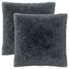 vidaXL Coussin avec oreiller HEERLEN 2 pi&egrave;ces Anthracite Fleece PV