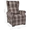 vidaXL Fauteuil de massage Beige Tissu