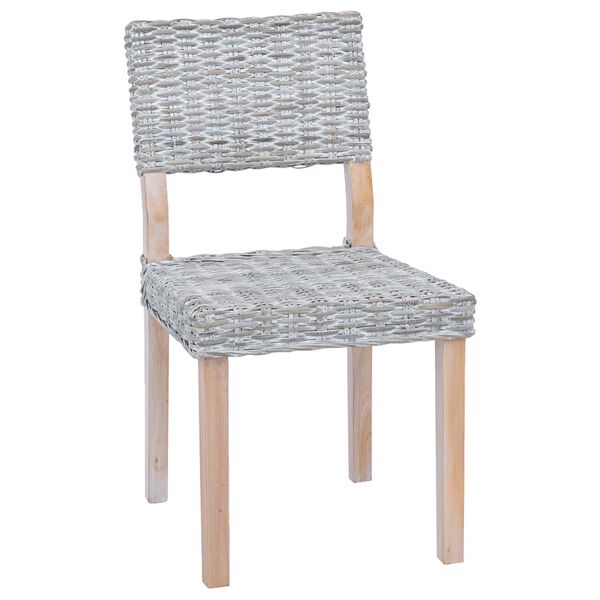 vidaXL Chaise de salle &agrave; manger 2 pcs Blanchiment 46 x 55 x 84 cm