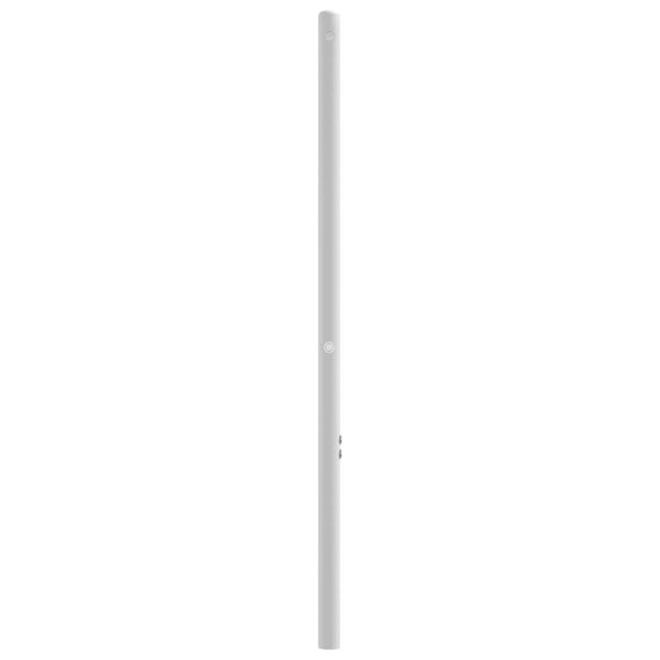 vidaXL T&ecirc;te de lit m&eacute;tal blanc 100 cm