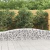 vidaXL Paniers à gabions arqués 9 pcs 400x50x40/60 cm Fer galvanisé