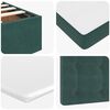 vidaXL Cadre de lit ottoman avec matelas vert fonc&eacute; 80x200 cm velours