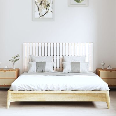 vidaXL Tête de lit murale Blanc 147x3x60 cm Bois massif de pin