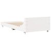 vidaXL Cadre de lit sans matelas blanc 90x190 cm bois de pin massif